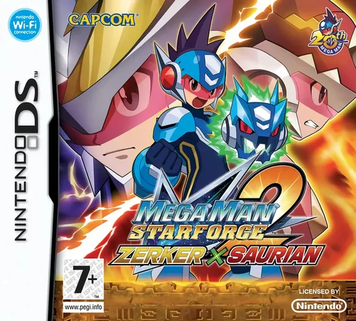Mega Man Star Force 2 - Zerker x Saurian (Europe) (En,Fr,De,Es,It)